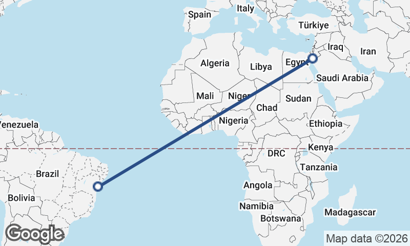 Al ‘Aqabah to Salvador