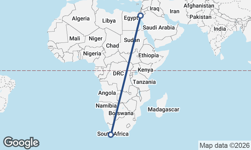 Al ‘Aqabah to Cape Town