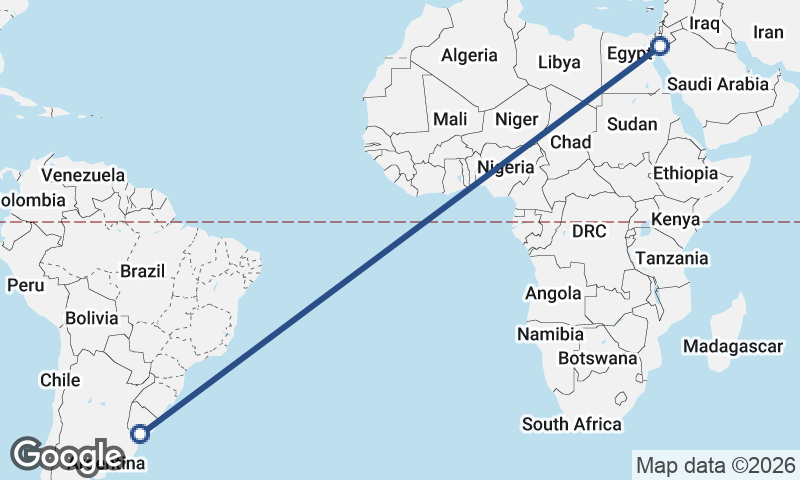 Al ‘Aqabah to Montevideo