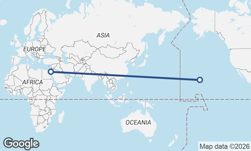 Al ‘Aqabah to Honolulu