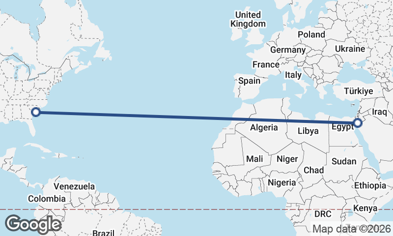 Al ‘Aqabah to Charleston
