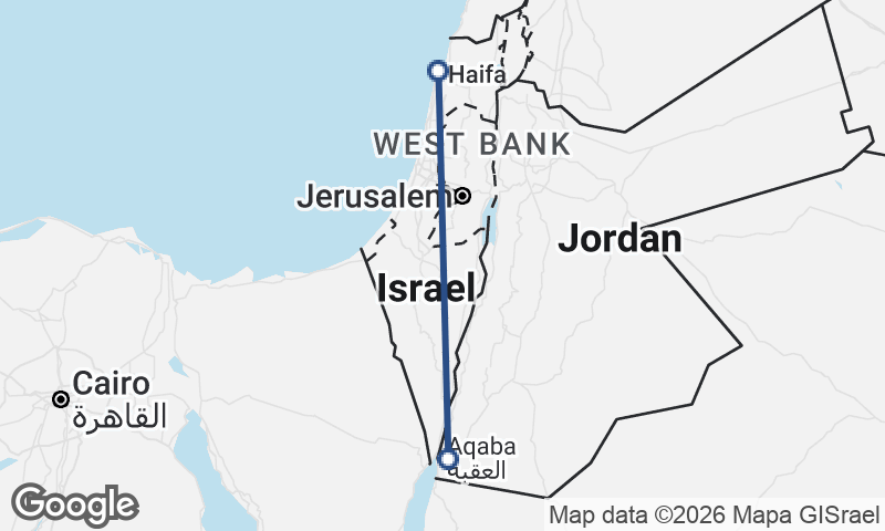 Al ‘Aqabah to Haifa