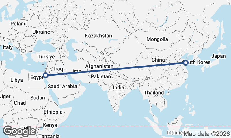 Al ‘Aqabah to Qingdao