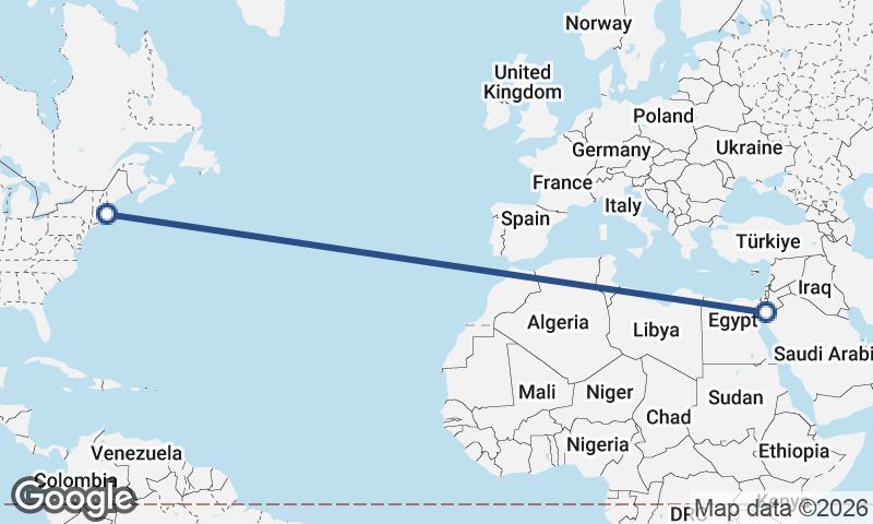 Al ‘Aqabah to Boston