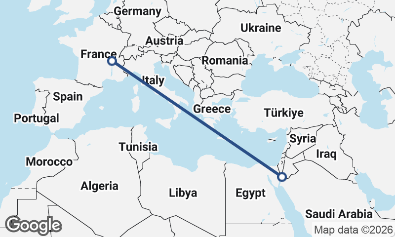 Al ‘Aqabah to Lyon