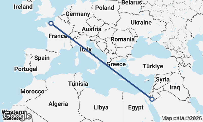 Al ‘Aqabah to Le Havre