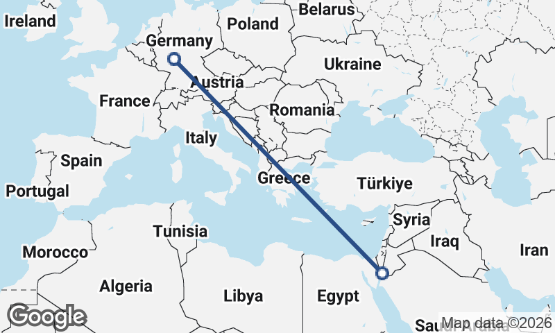 Al ‘Aqabah to Frankfurt