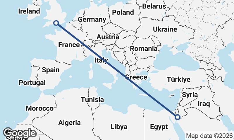 Al ‘Aqabah to Southampton