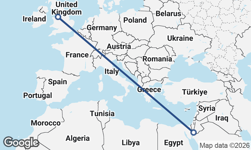 Al ‘Aqabah to Liverpool