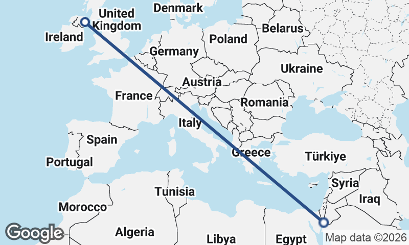 Al ‘Aqabah to Belfast