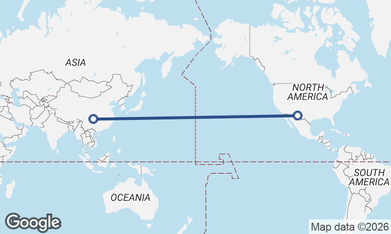 Chongqing to Juárez