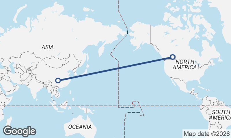 Chongqing to Calgary