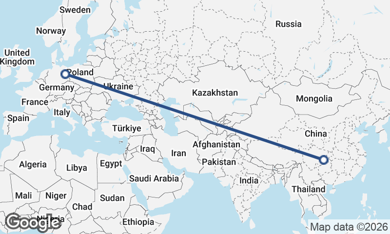 Chongqing to Berlin