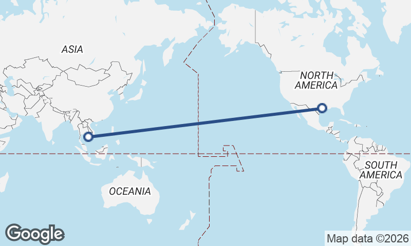 Houston to Phnom Penh