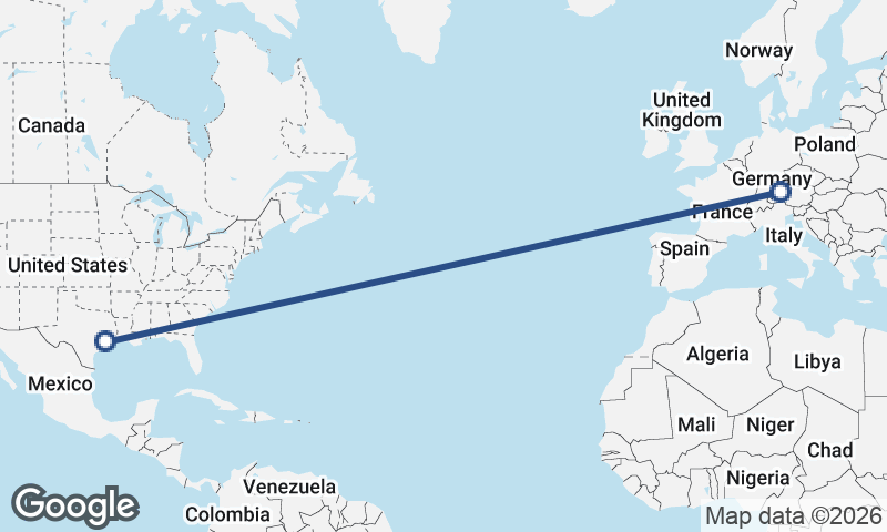 Houston to Munich