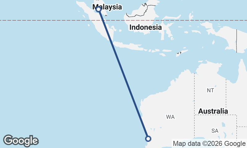 Kuala Lumpur to Perth