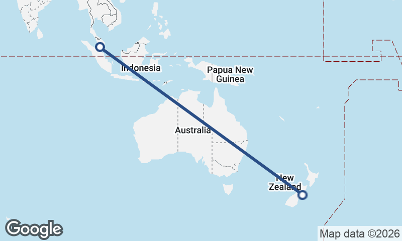 Kuala Lumpur to Christchurch