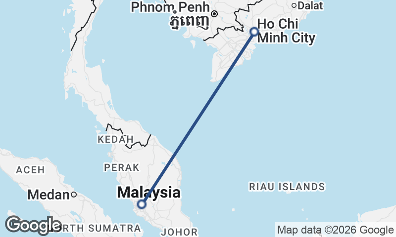Kuala Lumpur to Ho Chi Minh City