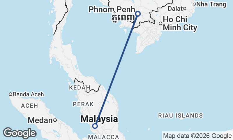 Kuala Lumpur to Phnom Penh