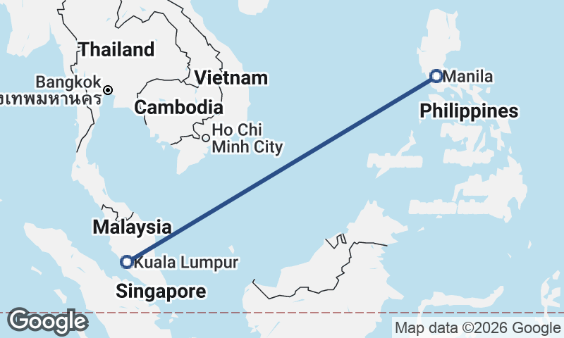Kuala Lumpur to Manila