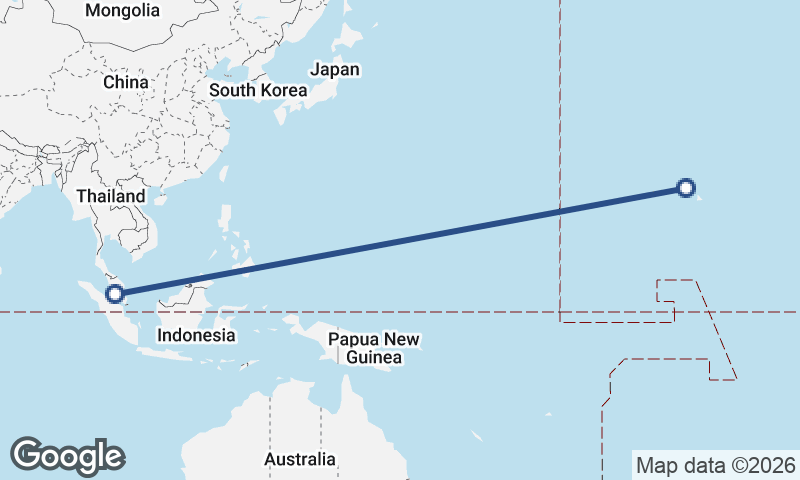 Kuala Lumpur to Honolulu