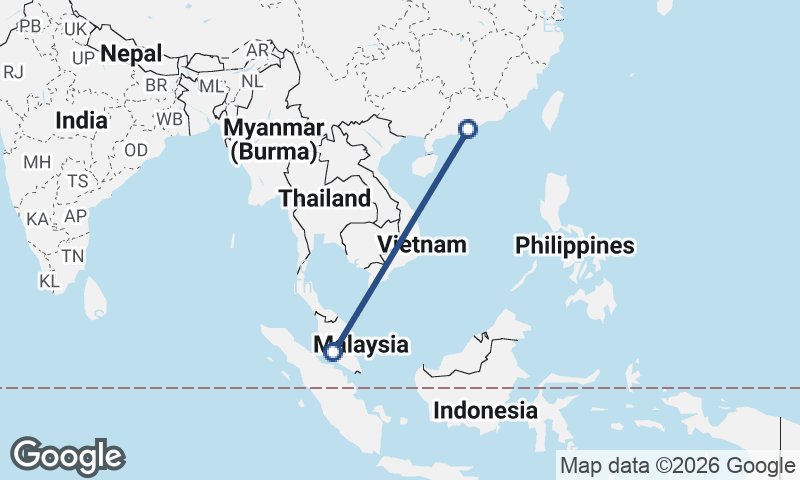 Kuala Lumpur to Macau