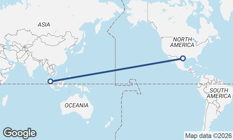 Kuala Lumpur to San Antonio