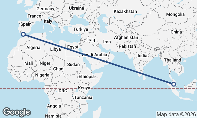 Kuala Lumpur to Algeciras