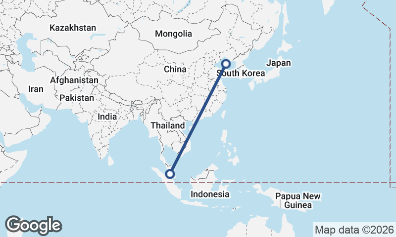 Kuala Lumpur to Dalian