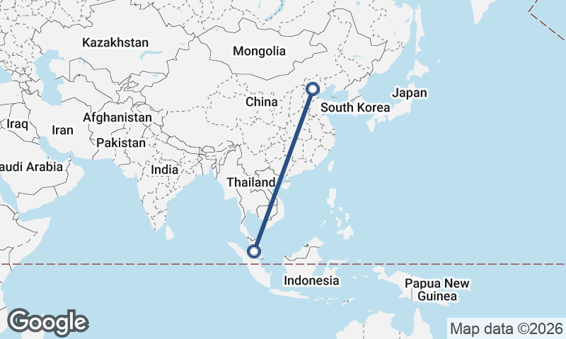 Kuala Lumpur to Beijing