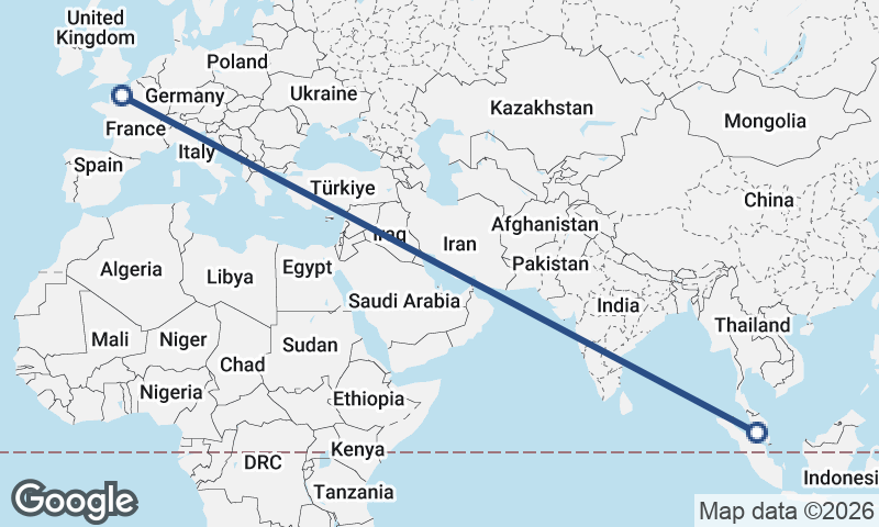 Kuala Lumpur to Le Havre