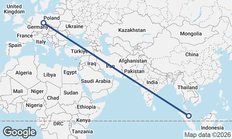 Kuala Lumpur to Dresden