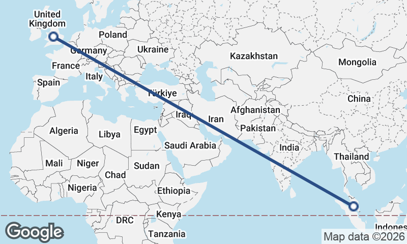 Kuala Lumpur to Birmingham