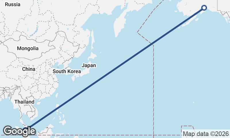 Kuala Lumpur to Anchorage