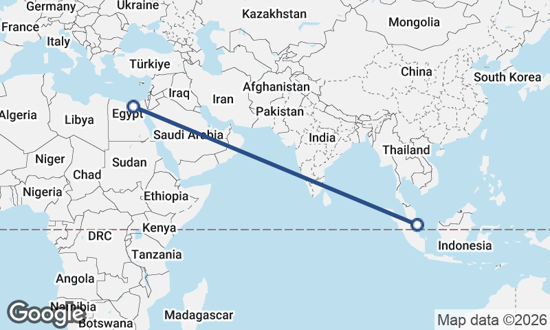 Cairo to Singapore