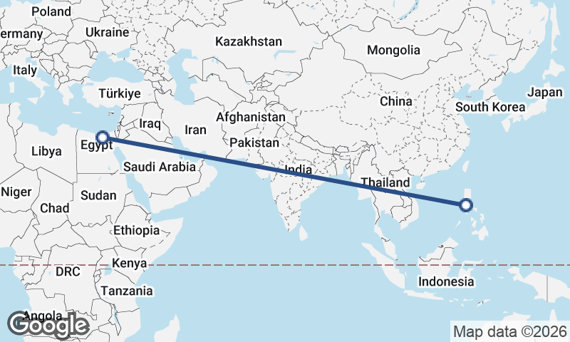 Cairo to Manila