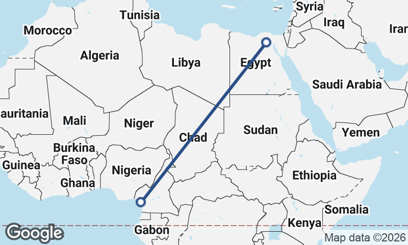 Cairo to Douala