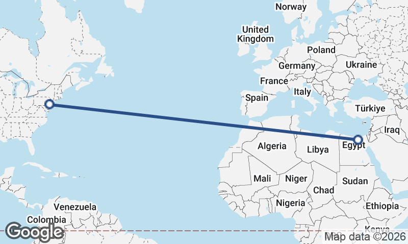 Cairo to Philadelphia