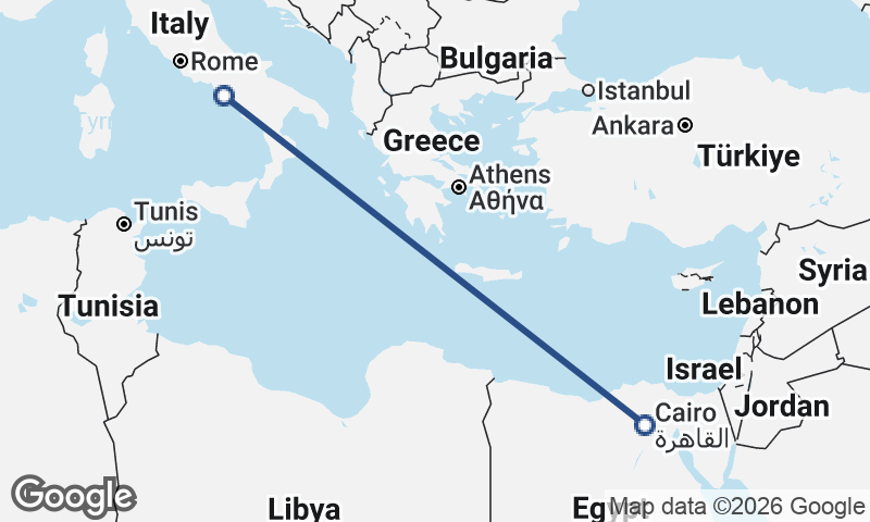 Cairo to Naples