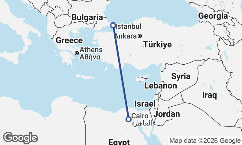 Cairo to Istanbul
