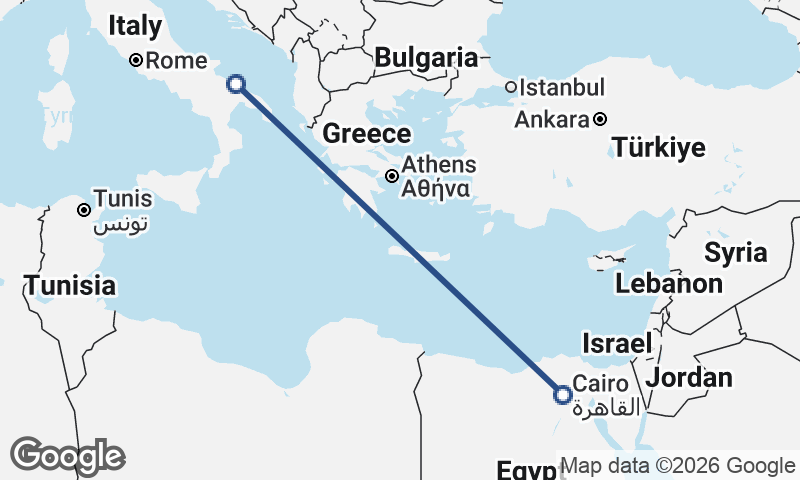 Cairo to Bari