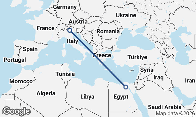 Cairo to Trento