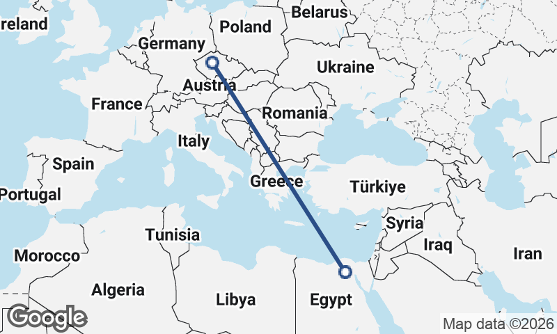 Cairo to Prague