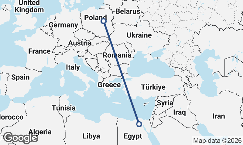 Cairo to Warsaw