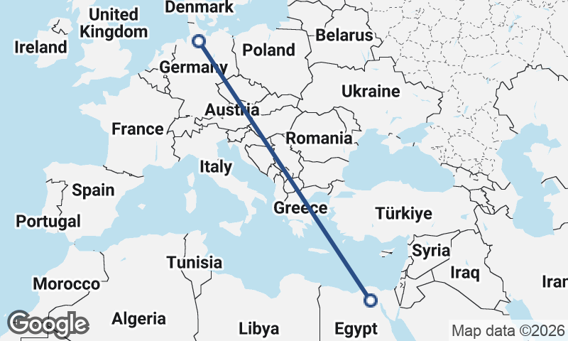 Cairo to Hamburg