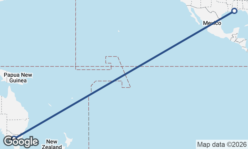 New Orleans to Melbourne