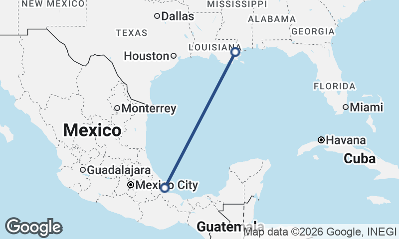 New Orleans to Veracruz