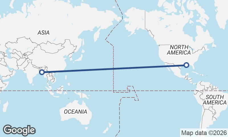 New Orleans to Chittagong