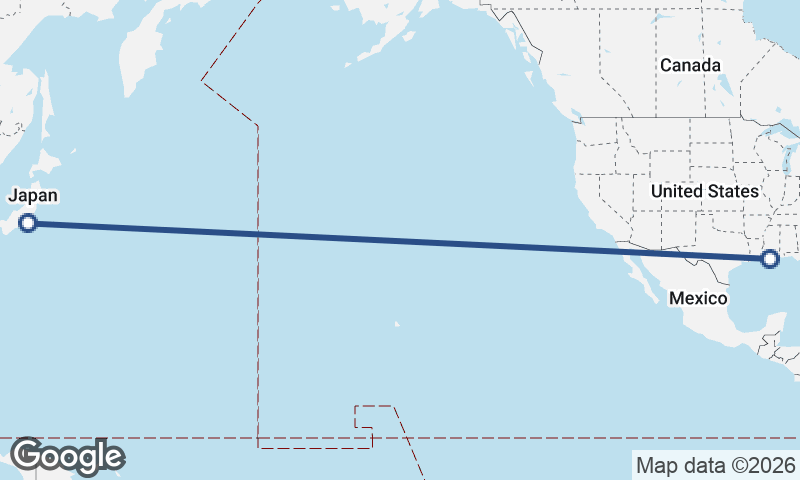 New Orleans to Yokohama