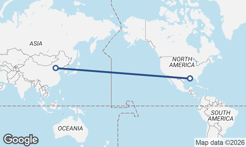 New Orleans to Beijing